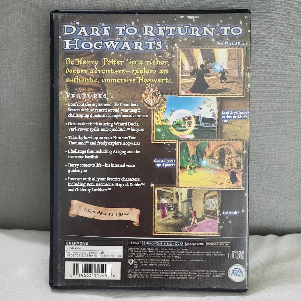 Harry Potter and the Chamber of Secrets Sony PS2 Game
